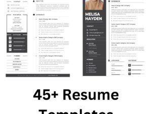 45+ Professional Resume Templates To Elevate Your CV