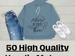 50 High Quality Hoodie Mokup Designs Bundle