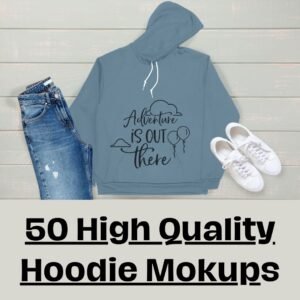 50 High Quality Hoodie Mokup Designs Bundle