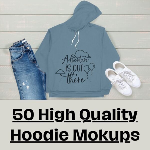50 High Quality Hoodie Mokup Designs Bundle