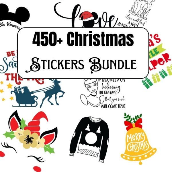 450+ Digital Stickers on Christmas