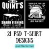 21 PSD T-Shirt Designs
