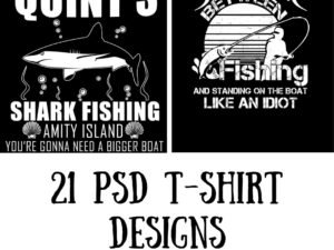 21 PSD T-Shirt Designs