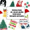 450+ Digital Stickers on Christmas