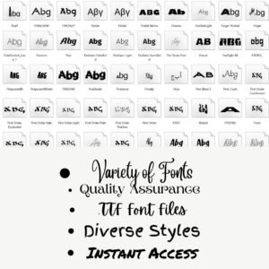 Fascinating 550 Fonts Collection