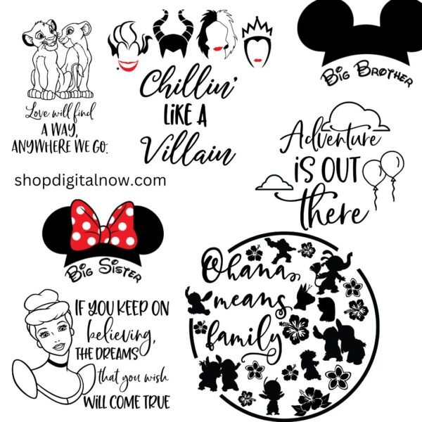 400+ Magical Disney and Others SVG Bundle
