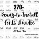 270+ Stunning Fonts Bundle