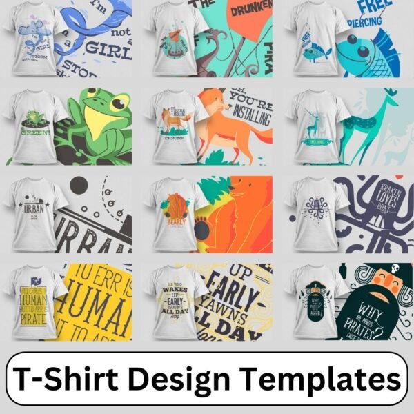 36 Digital T-Shirt Design Templates
