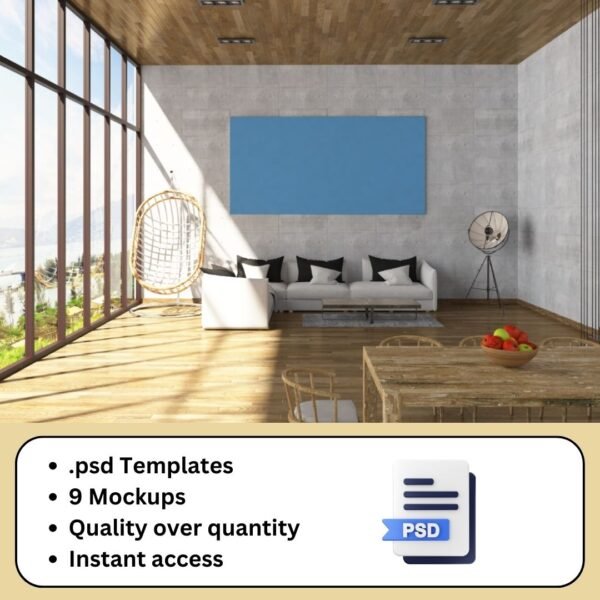 Ultimate 9 Wall Art Mockup Collection