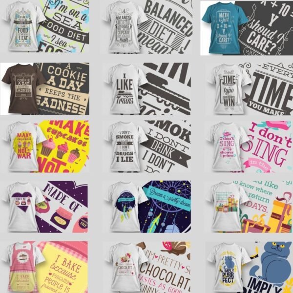 36 Digital T-Shirt Design Templates