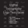 80+ Digital Typography Logo Templates