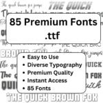 85 Professional Fonts Collection
