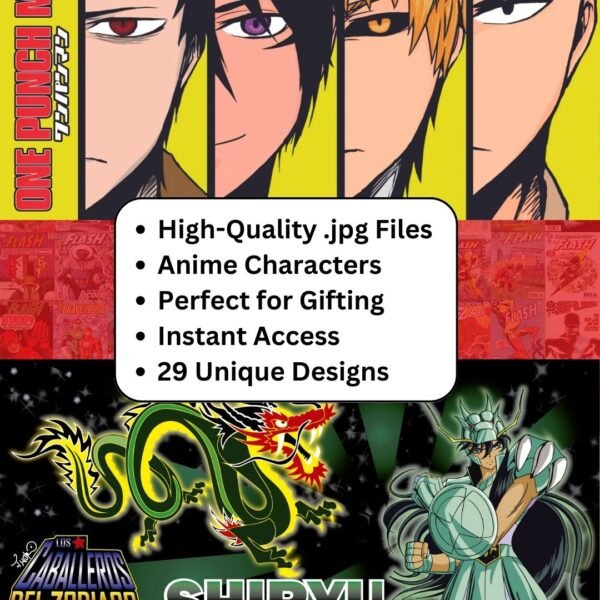 Digital Anime Mug Designs