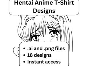 Hentai Anime T-Shirt Design Pack
