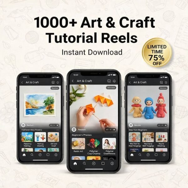 1000+ Art and craft Reels Bundle