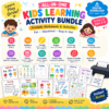 All-In-One Kids Learning Activity bundle Worksheets